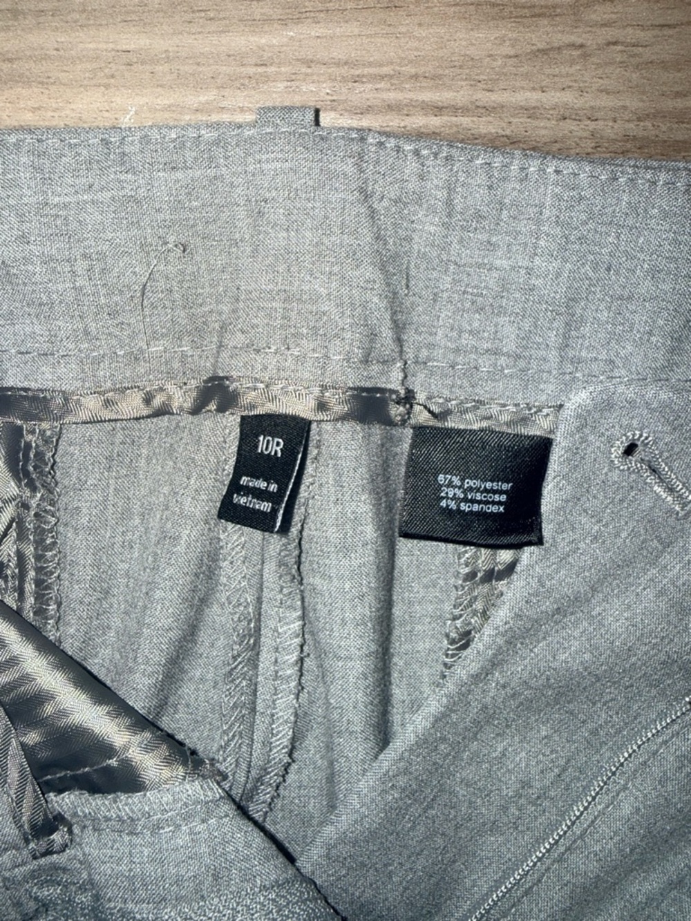 Gray Wide Leg Dress Pants Size 10R Work Office Career Trousers - Picture 2 of 10